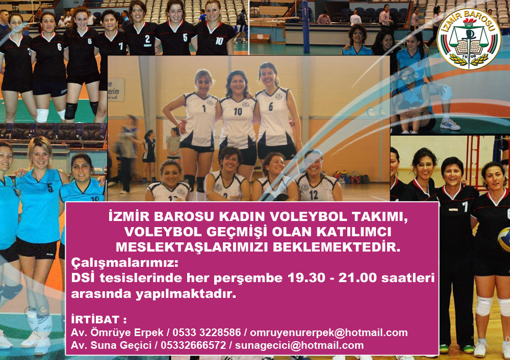 İzmir Barosu Voleybol Takımı Duyurusu