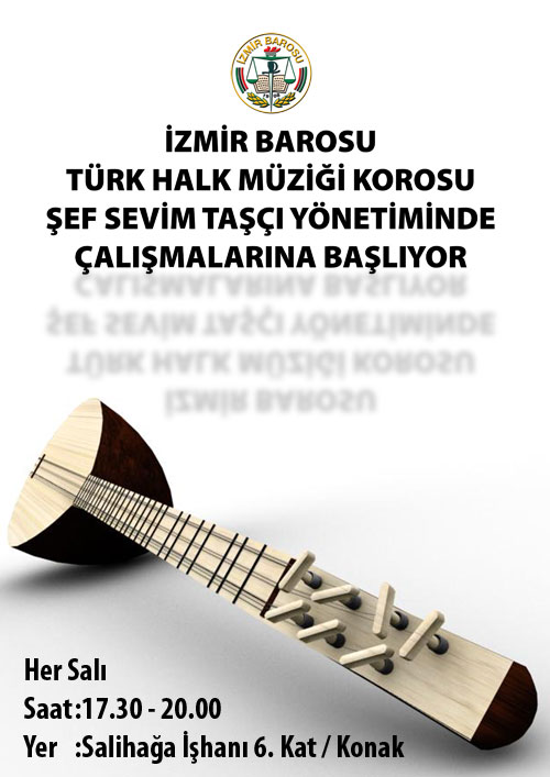 İzmir Barosu Türk Halk Müziği Korosu Çalışmaları Başlıyor